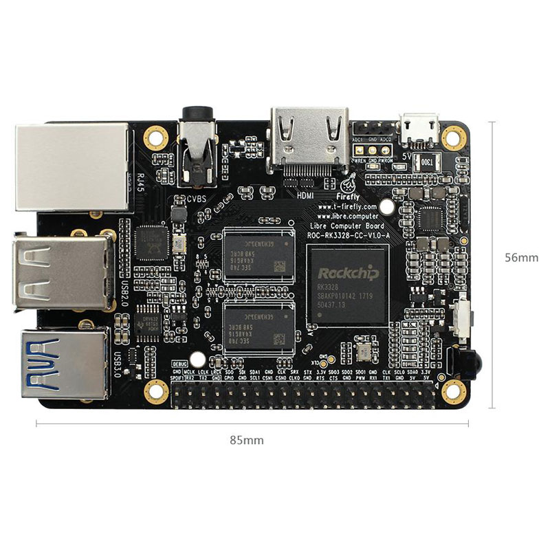 RK3328 SOC įterptoji plokštė